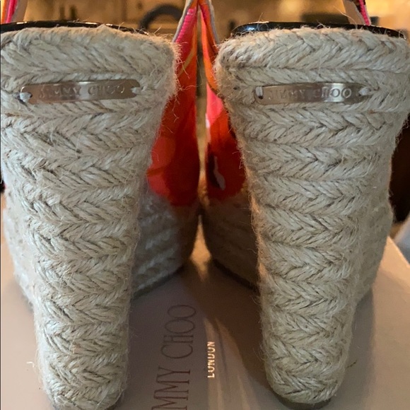 Jimmy Choo Polar Floral Espadrille Wedge - Picture 4 of 6